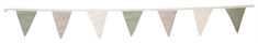 Flagranke fra Cozy By Dozy  - Grøn, grå og hvid - 230 cm 